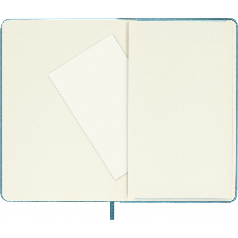 Notatnik MOLESKINE kieszonkowy, gładki, twarda okładka, turkusowy