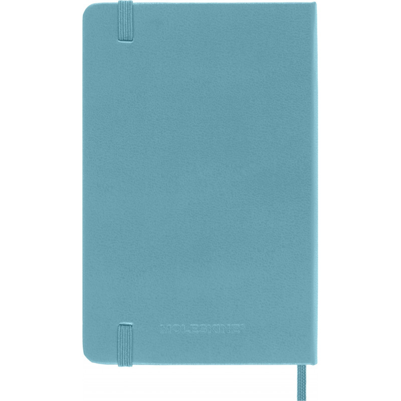 Notatnik MOLESKINE kieszonkowy, gładki, twarda okładka, turkusowy
