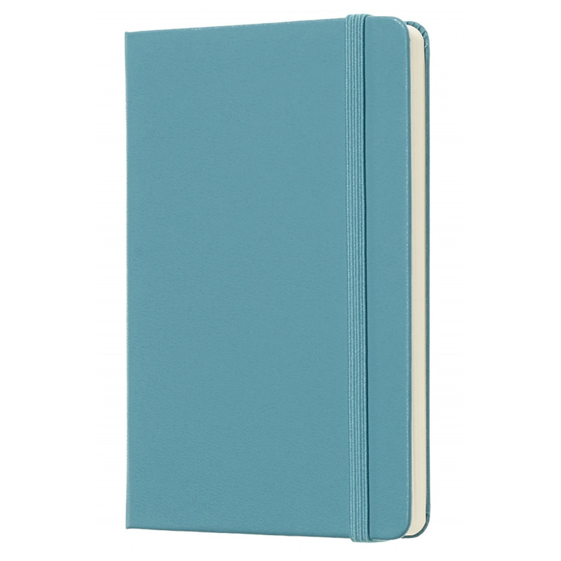 Notatnik MOLESKINE kieszonkowy, gładki, twarda okładka, turkusowy