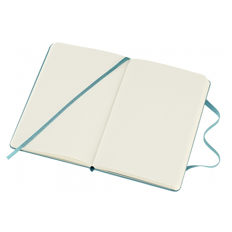 Notatnik MOLESKINE kieszonkowy, gładki, twarda okładka, turkusowy