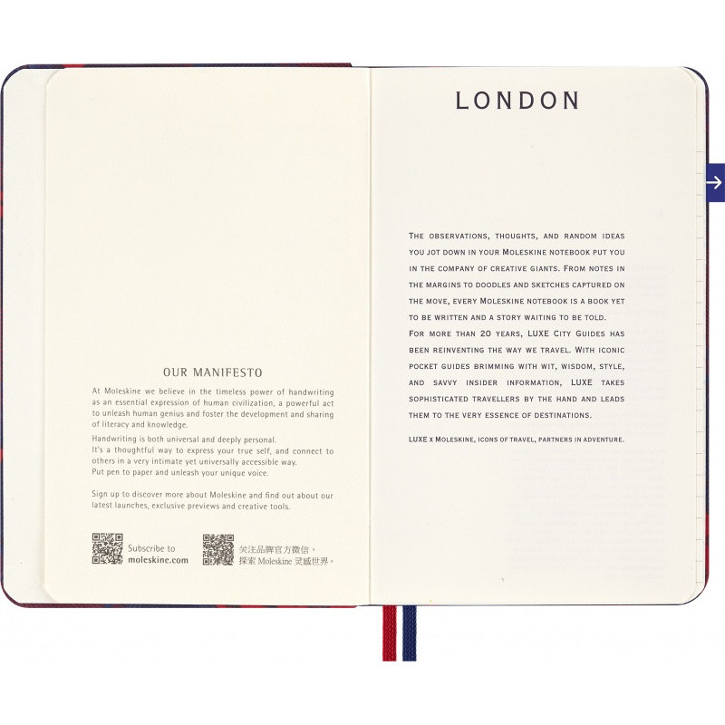 Notes MOLESKINE Luxe City London, P, 9x14cm
