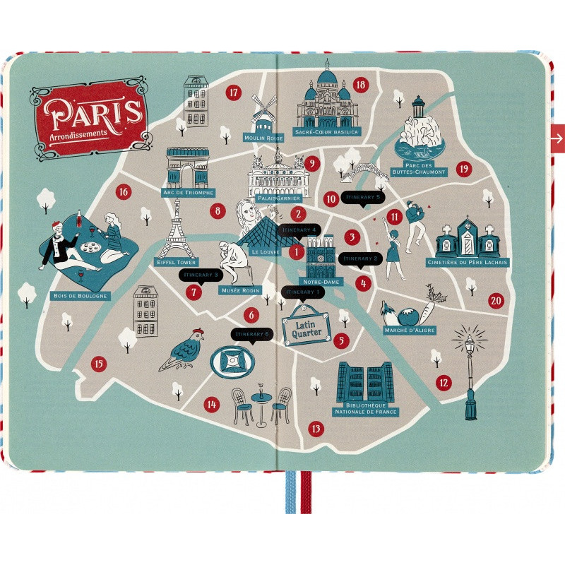Notes MOLESKINE Luxe City Paris, P, 9x14cm