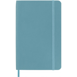 Notes MOLESKINE, P, 9x14cm, gładki, miękka oprawa, Reef Blue, 192 strony