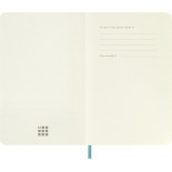 Notes MOLESKINE, P, 9x14cm, gładki, miękka oprawa, Reef Blue, 192 strony