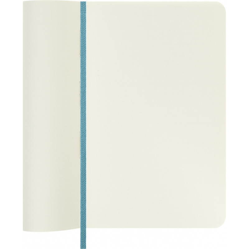 Notes MOLESKINE, P, 9x14cm, gładki, miękka oprawa, Reef Blue, 192 strony