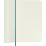 Notes MOLESKINE, P, 9x14cm, gładki, miękka oprawa, Reef Blue, 192 strony