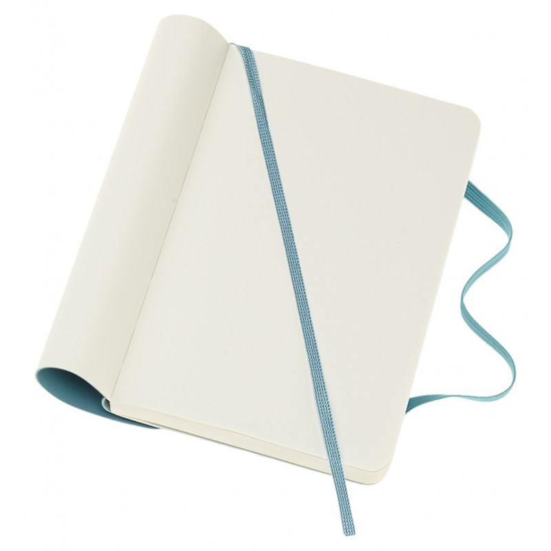Notes MOLESKINE, P, 9x14cm, gładki, miękka oprawa, Reef Blue, 192 strony