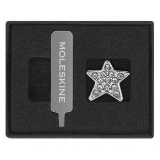 Przypinka MOLESKINE Star Crystal, srebrna