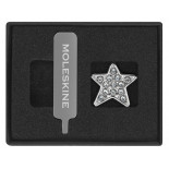Przypinka MOLESKINE Star Crystal, srebrna