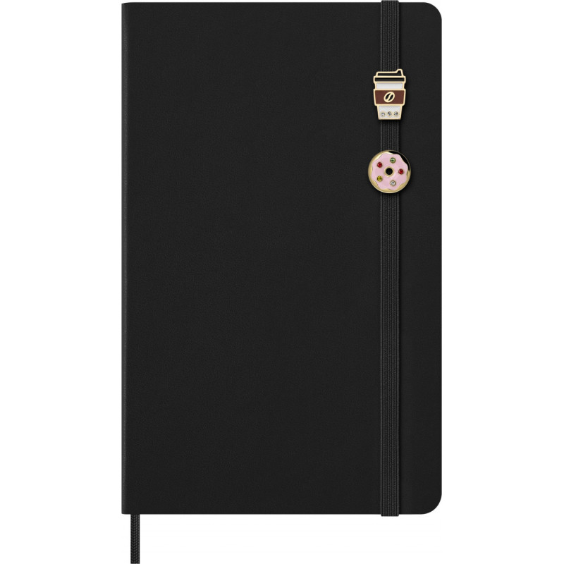 Zestaw 2 przypinek MOLESKINE Kraje, US East Coast, Coffee Cup & Doughnut