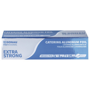 Folia aluminiowa cateringowa DONAU PROFESSIONAL, 290mm×78m, gr.14
