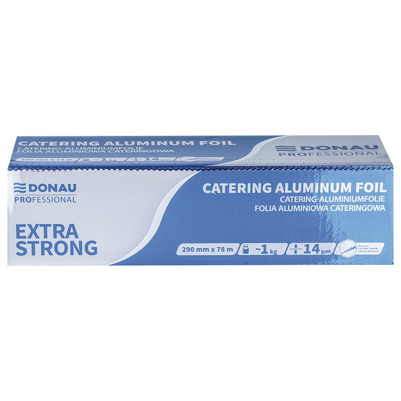 Folia aluminiowa cateringowa DONAU PROFESSIONAL, 290mm×78m, gr.14