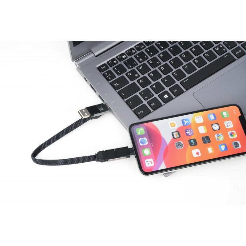 Kabel ładujący TROIKA Practicable, czarny