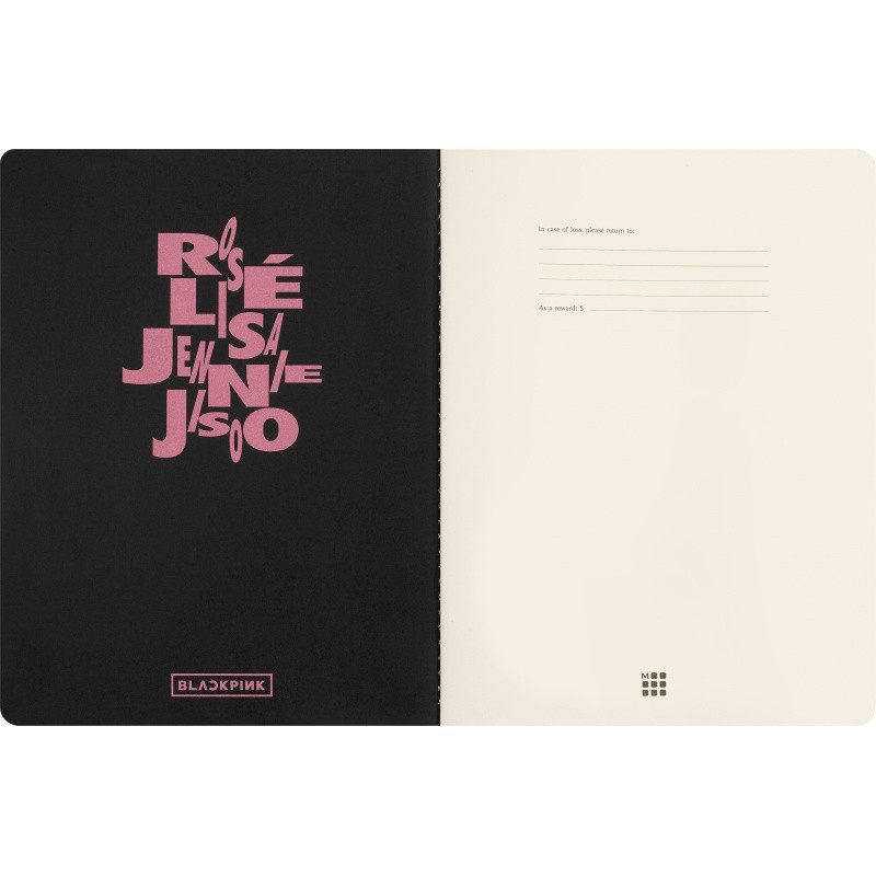 Zeszyt MOLESKINE Volant 2026 Blackpink, XL, 19x25cm, gładki