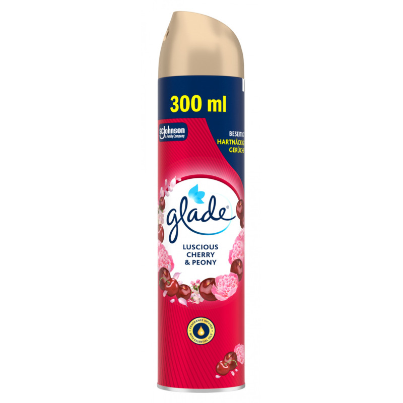 Odświeżacz powietrza GLADE Wiśnia & Peonia, spray, 300ml