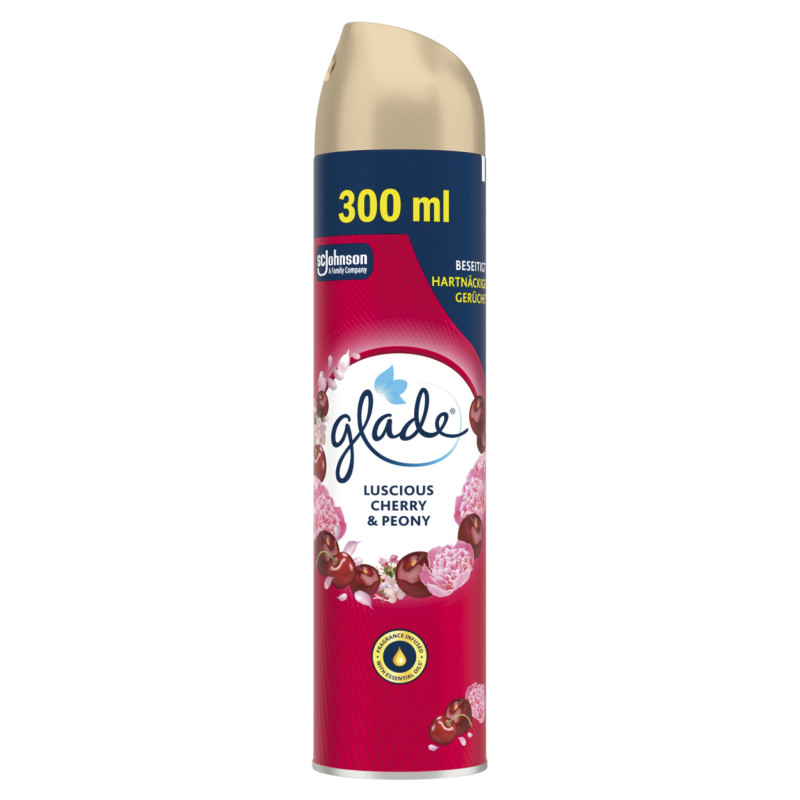 Odświeżacz powietrza GLADE Wiśnia & Peonia, spray, 300ml