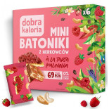 Baton DOBRA KALORIA, z nerkowców, tarta malinowa, 6x17g
