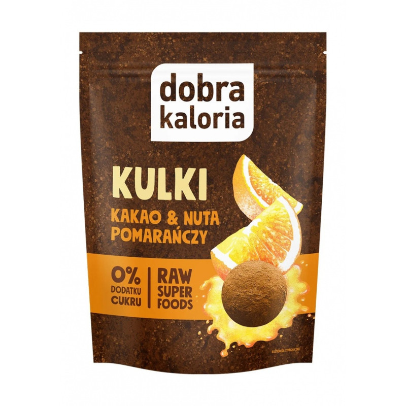 Kulki DOBRA KALORIA, kakao i nuta pomarańczy, 65g
