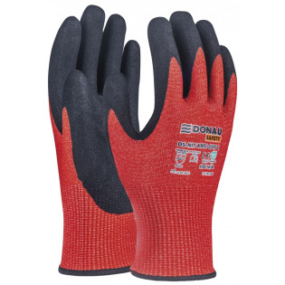 Rękawice antyprzecięciowe DONAU SAFETY DS-NIT Anti-Cut C, rozm. 8, czerwony