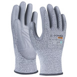 Rękawice antyprzecięciowe DONAU SAFETY DS-PU Anti-Cut C, rozm. 11, jasnoszary