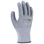 Rękawice antyprzecięciowe DONAU SAFETY DS-PU Anti-Cut C, rozm. 7, jasnoszary