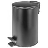 Kosz ze stopką DONAU HOME Modern, wolnoopadający, 3l, czarny