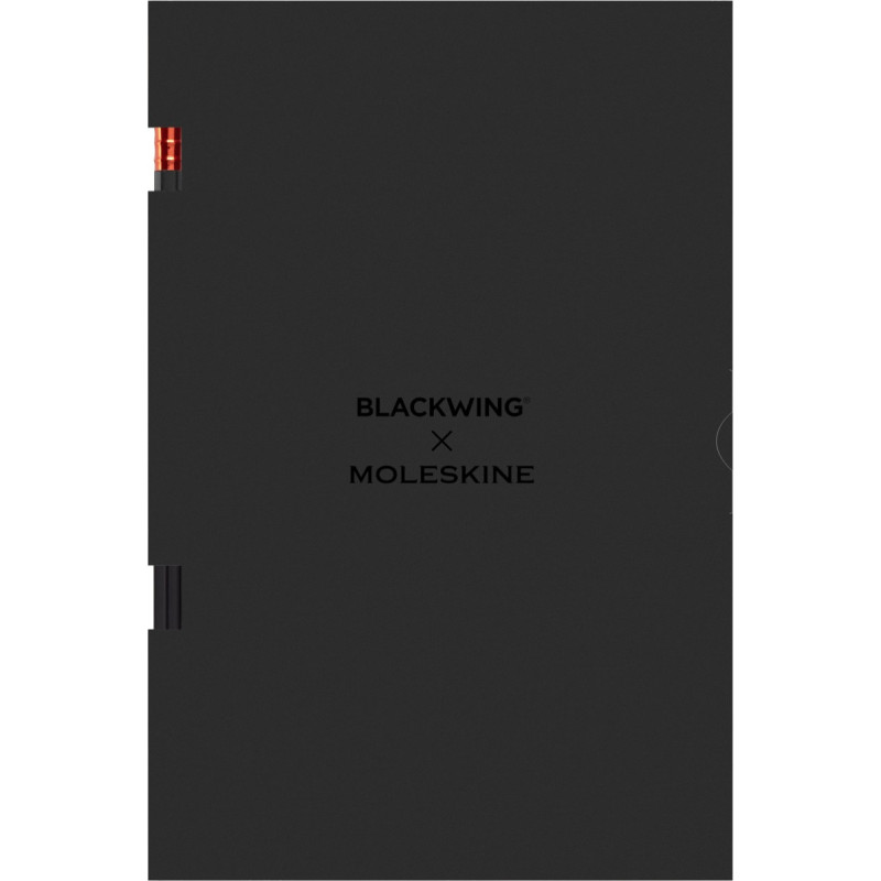 Zestaw Blackwing x MOLESKINE: 2 ołówki miękkie + 2 zeszyty Cahier w linie