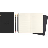 Zestaw Blackwing x MOLESKINE: 2 ołówki twarde + 2 zeszyty Cahier w linie