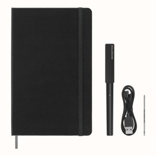 Zestaw MOLESKINE Smart Writing Set 3: notes L w linie + długopis, czarny