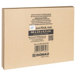 Wieszak na ubrania antypoślizgowy DONAU HOME, 44x23x0,5cm, 20 szt., czarny