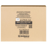Wieszak na ubrania antypoślizgowy DONAU HOME, 44x23x0,5cm, 20 szt., szary