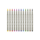 Brush markery JOVI, końcówka z pędzelkiem, 12 szt., mix kolorów