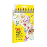 Brush markery JOVI, końcówka z pędzelkiem, 12 szt., mix kolorów