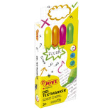 Zakreślacze żelowe JOVI, neonowe, 4 szt., mix kolorów