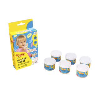 Farby do malowania palcami JOVI, 5x35 ml, mix kolorów