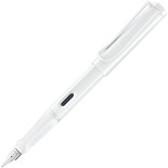 Pióro wieczne LAMY Safari 0B1 All White, 6 kolorowych pierścieni, stalówka EF, białe
