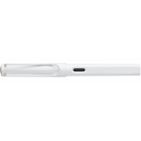 Pióro wieczne LAMY Safari 0B1 All White, 6 kolorowych pierścieni, stalówka F, białe