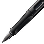 Pióro wieczne LAMY Safari 0B2 All Black, 6 kolorowych pierścieni, stalówka F, czarne