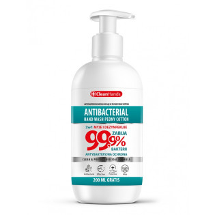 Antybakteryjne mydło w płynie CLEANHANDS, 300ml + 200ml
