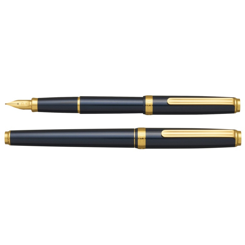 Pióro wieczne Platinum BISO Nebula Black F, w pudełku, czarne