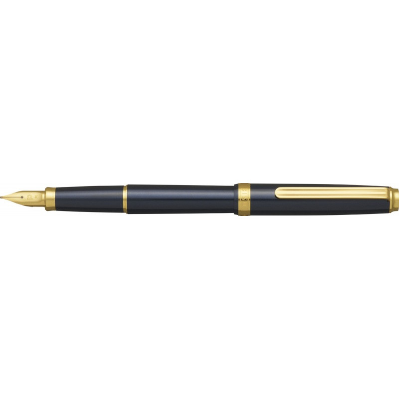 Pióro wieczne Platinum BISO Nebula Black F, w pudełku, czarne