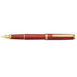 Pióro wieczne Platinum BISO Flame Red F, w pudełku, czerwone