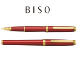 Pióro wieczne Platinum BISO Flame Red F, w pudełku, czerwone