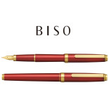 Pióro wieczne Platinum BISO Flame Red F, w pudełku, czerwone