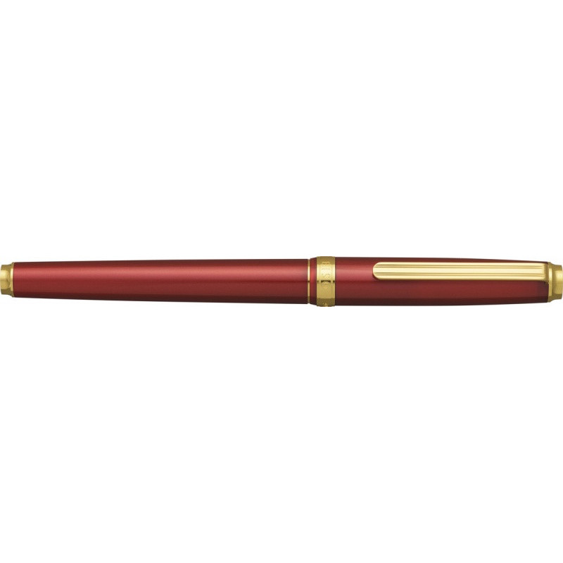 Pióro wieczne Platinum BISO Flame Red F, w pudełku, czerwone