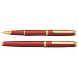 Pióro wieczne Platinum BISO Flame Red M, w pudełku, czerwone