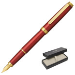 Pióro wieczne Platinum BISO Flame Red M, w pudełku, czerwone