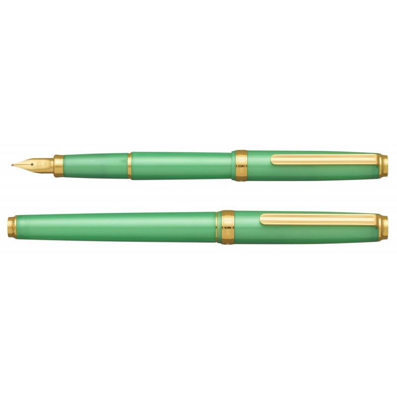 Pióro wieczne Platinum BISO Mint Green F, zielone