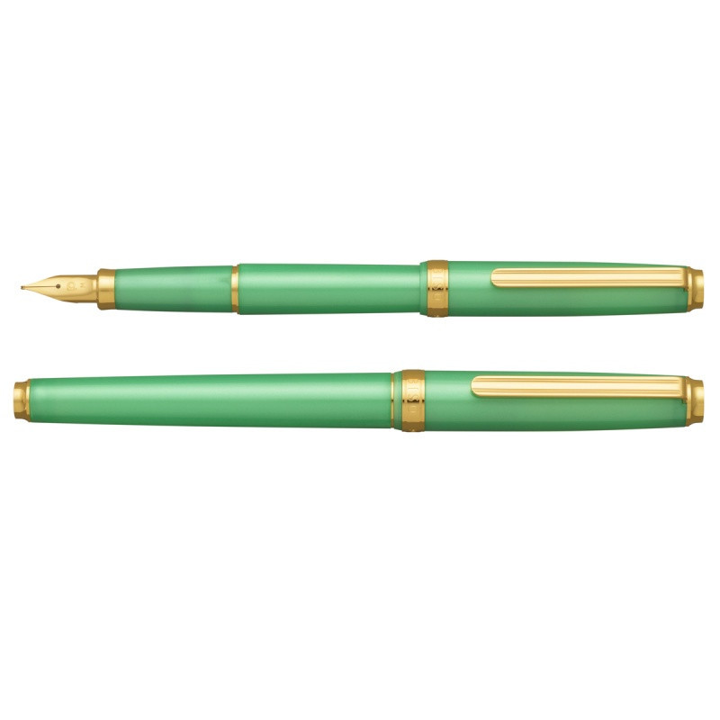 Pióro wieczne Platinum BISO Mint Green F, zielone