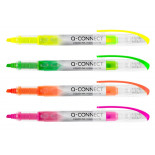 Zestaw zakreślaczy Q-CONNECT, 1–4mm, 4 szt., mix kolorów
